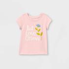 Toddler Girls' 'let Love Grow' Short Sleeve T-shirt - Cat & Jack