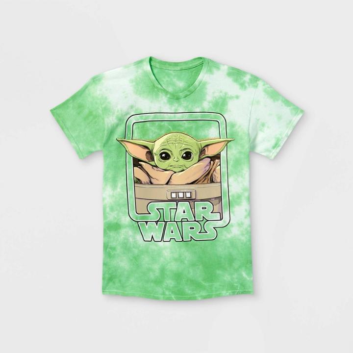 Boys' Star Wars Baby Yoda Short Sleeve Graphic T-shirt - Green