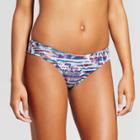 Mossimo Women's Hipster Bikini Bottom - Parakeet Teal Multi - S -
