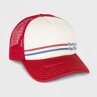 Junk Food Women's Party In The U.s.a. Trucker Baseball Hat - White, Red