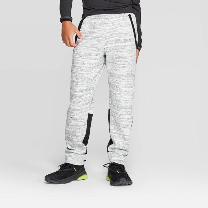 Boys' Premium Woven Pieced Fleece Jogger Pants - C9 Champion Gray Heather S, Boy's, Size: Small, Gray Grey