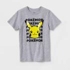 Boys' Pokemon Flip Sequin Short Sleeve Graphic T-shirt - Gray