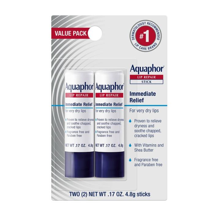 Aquaphor Lip Balm Repair Stick For Chapped Lips
