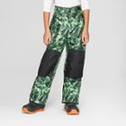 Boys' Static Ripple Print Snow Pants - C9 Champion Black/green