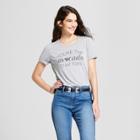 Target Women's You're The Avocado To My Toast Short Sleeve Graphic T-shirt - Zoe+liv (juniors') - Gray