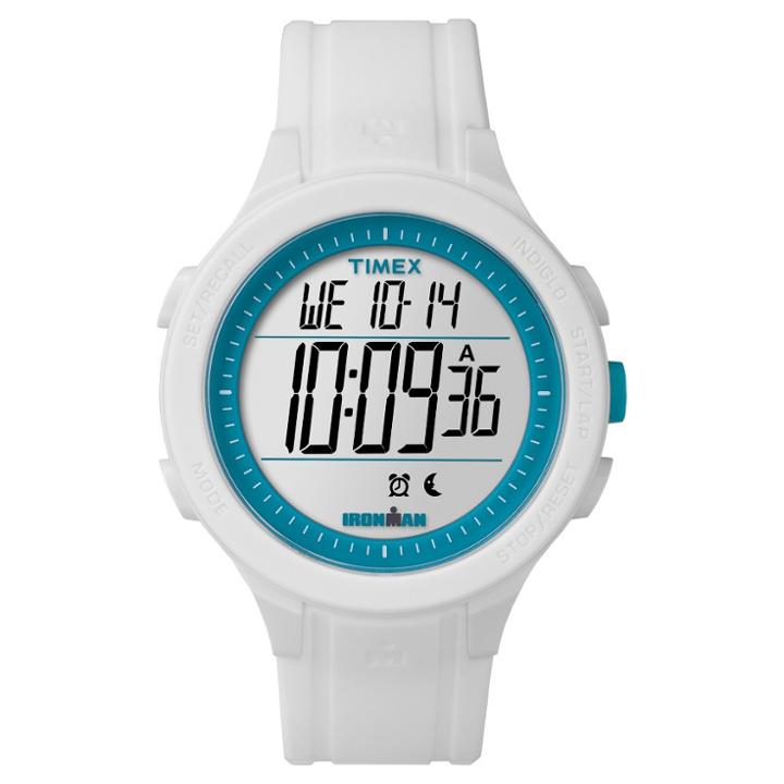 Timex Ironman Essential 30 Lap Digital Watch - White Tw5m14800jt, Adult Unisex,