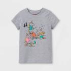 Girls' 'camping Unicorns' Short Sleeve Graphic T-shirt - Cat & Jack Heather Gray