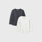Toddler Boys' 2pc Ottoman Knit T-shirt - Cat & Jack Cream