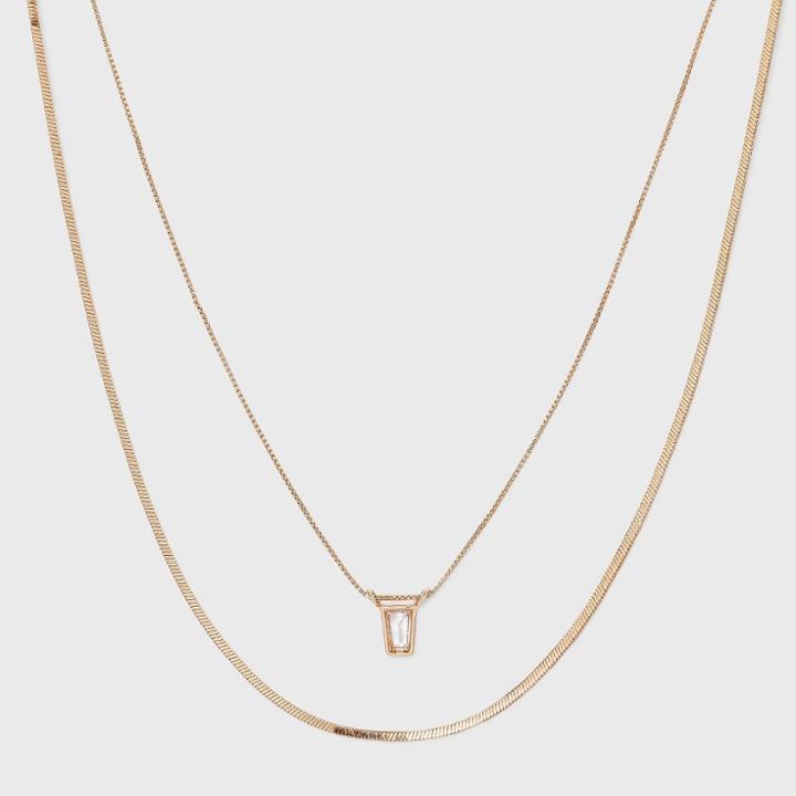 Delicate Layered Necklace - A New Day Gold