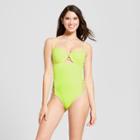 Women's Vacay Light Lift Strappy One Piece - Shade & Shore Neon Yellow