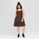 Junk Food Women's Plus Size Grateful Dead Sleeveless A-line Dress - Black