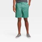 Men's 9 Flat Front Shorts - Goodfellow & Co Dusky Green