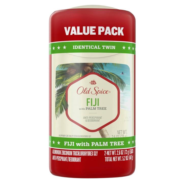 Old Spice Invisible Solid Antiperspirant & Deodorant For Men Fiji With Palm Tree Scent Inspired By Nature