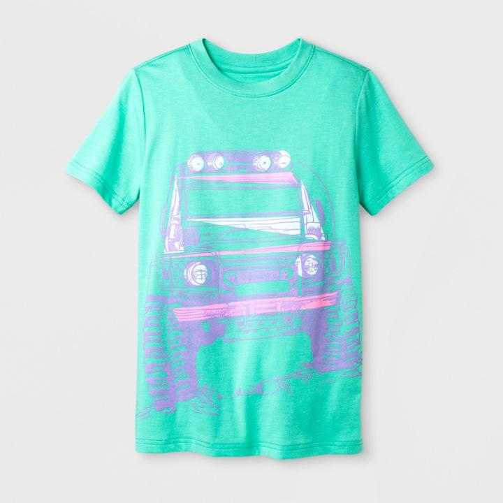Boys' Short Sleeve Graphic T-shirt - Cat & Jack Green