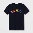 Mad Engine Pride Adult Short Sleeve Rainbow Equality T-shirt - Navy 2xl, Adult Unisex, Blue