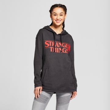 Women's Stranger Things Fleece Hoodie (juniors') - Black