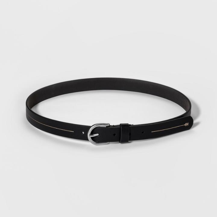 Women's Stitch Detail Belt - Universal Thread Black