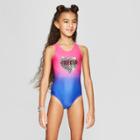 Girls' Flip Sequin Wish You Were Here One Piece Swimsuit - Cat & Jack Blue