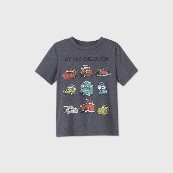 Disney Toddler Boys' Cars My Car Collection Short Sleeve Graphic T-shirt - Black