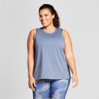 Plus Size Women's Plus Twist Back Tank - Joylab Dark Gray