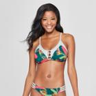 Women's Strappy Bralette Bikini Top - Xhilaration Rain Forest D/dd Cup, Green