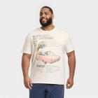 Men's Big & Tall Regular Fit Dodge Short Sleeve T-shirt - Goodfellow & Co White