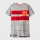 Boys' Short Sleeve Stripe T-shirt - Cat & Jack Red/orange