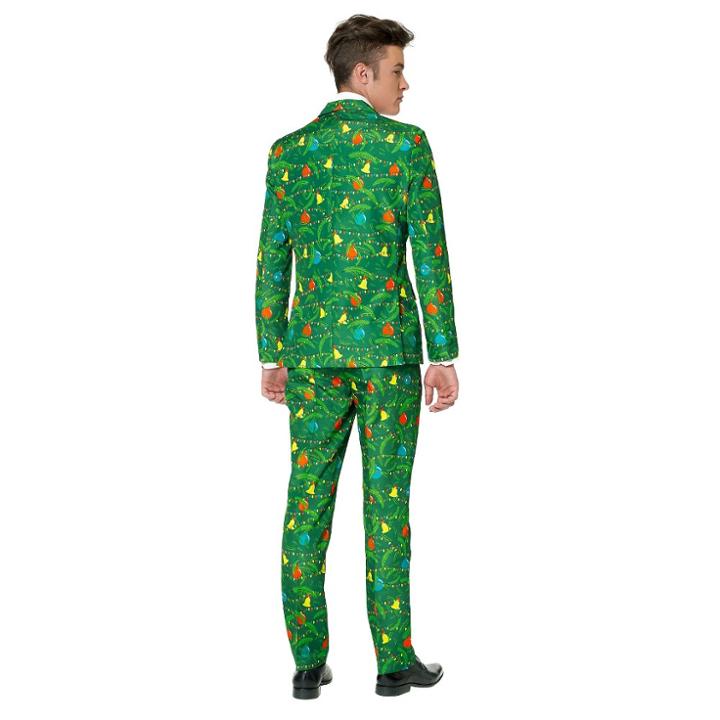 Suitmeister Men's Christmas Tree Suit Costume Green M -