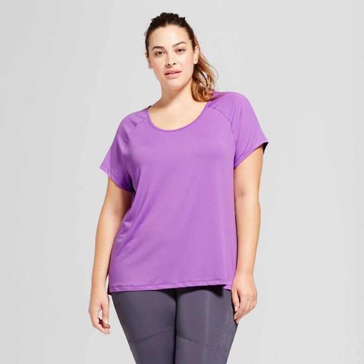 Women's Plus-size Performance Strappy Back T-shirt - C9 Champion - Lilac (purple)