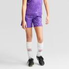 Umbro Girls' Checkerboard Shorts - Purple