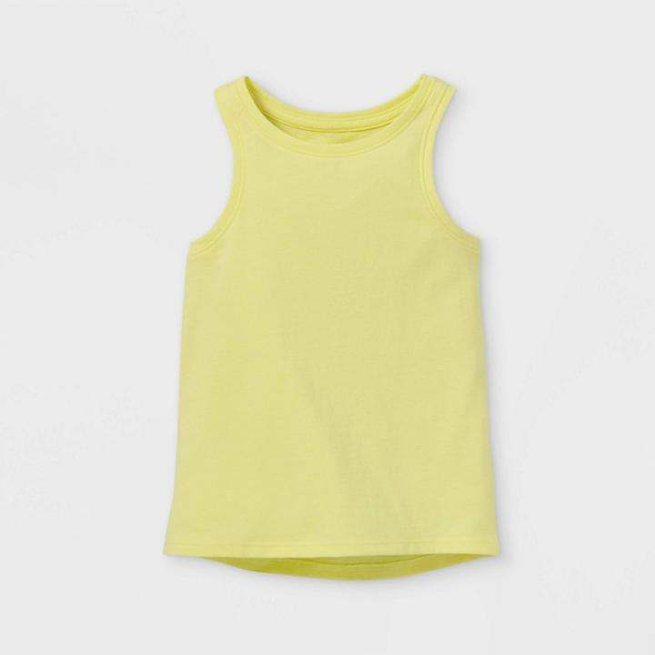 Toddler Girls' Solid Tank Top - Cat & Jack Bright Yellow