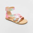 Toddler Girls' Patience Ankle Strap Sandals - Cat & Jack Iridescent