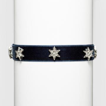Target Fashion Choker With Stars - Black/silver