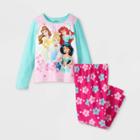 Girls' Disney Princess 2pc Pajama Set - Blue/pink
