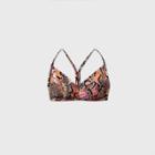 Women's T Back Bralette Bikini Top - Shade & Shore Pink