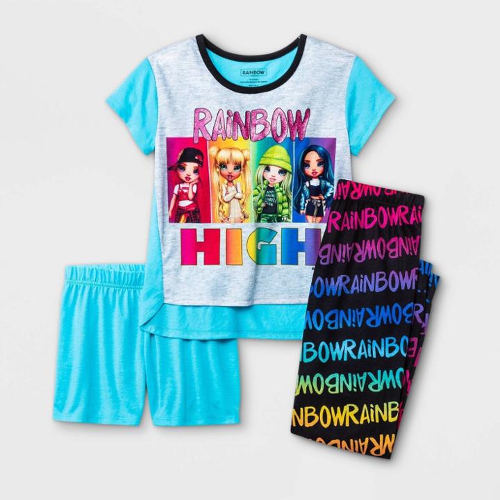 Girls' Rainbow High 3pc Pajama