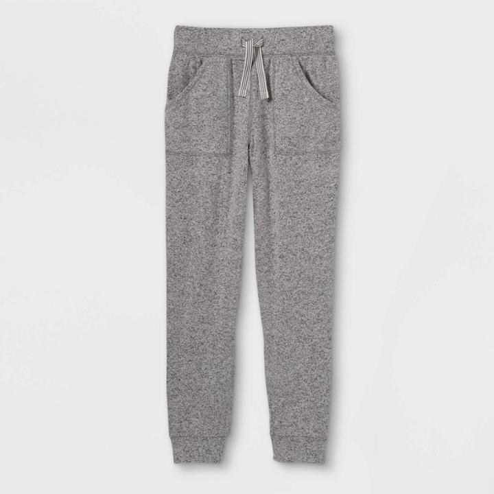 Girls' Cozy Jogger Pants - Cat & Jack Heather Cream