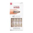 Kiss Nails Kiss Gel Nails Faux Real Silver Sparkles