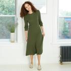 Women's Long Sleeve Sweater Dress - A New Day Olive