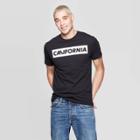 Men's Short Sleeve Crewneck California Graphic T-shirt - Awake Black