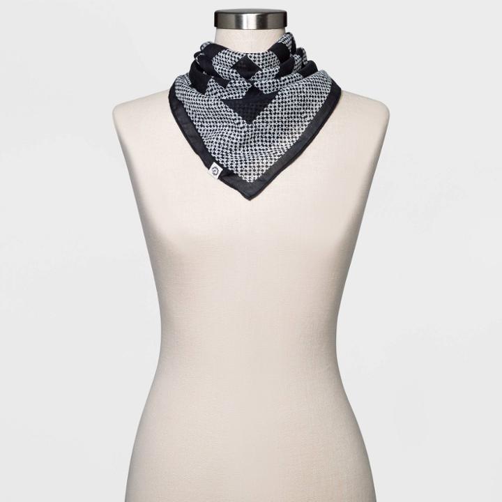 Women's Geo Print Bandana - Universal Thread Black