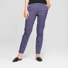 Women's Slim Chino Pants - A New Day Navy (blue)