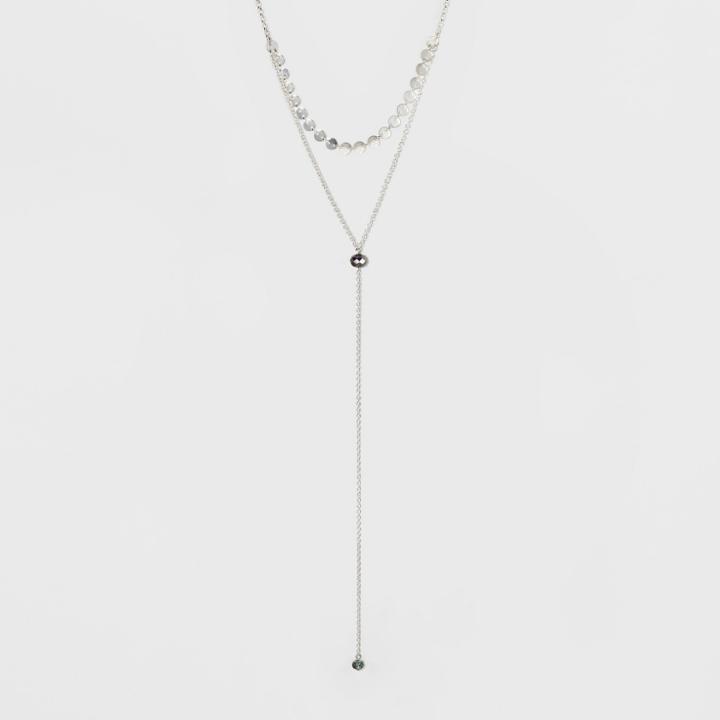Coin Chain And Glitzy Y Necklace - A New Day