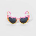 Girls' Ombre Heart Shape Eyewear - Cat & Jack Pink/orange/yellow
