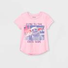 Girls' Star Wars Come To The Cute Side Short Sleeve Graphic T-shirt - Pink
