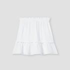 Girls' Smocked Ruffle Bottom A-line Skirt - Art Class White