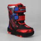 Toddler Boys' Marvel Spider-man Winter Boots - Black/red