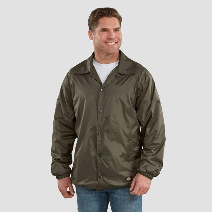 Dickies Men's Big & Tall Long Sleeve Bomber Jackets - Dark Green
