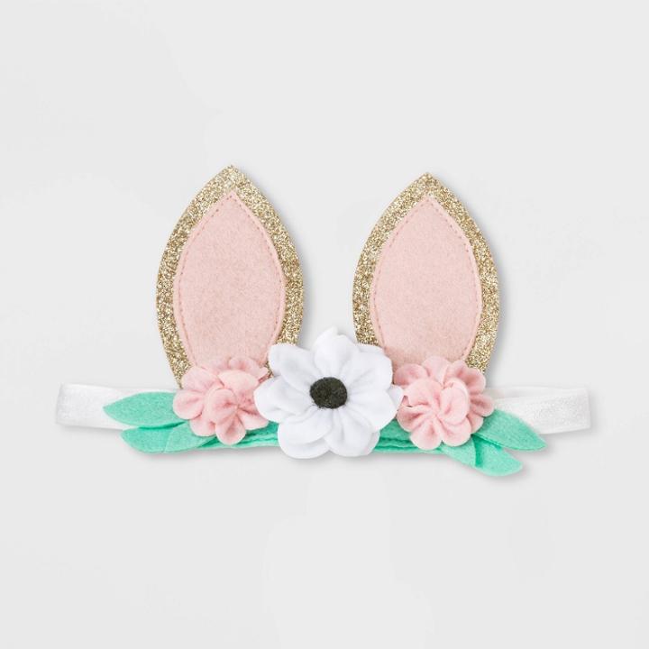 Baby Girls' Floral Bunny Ears Headband - Cat & Jack