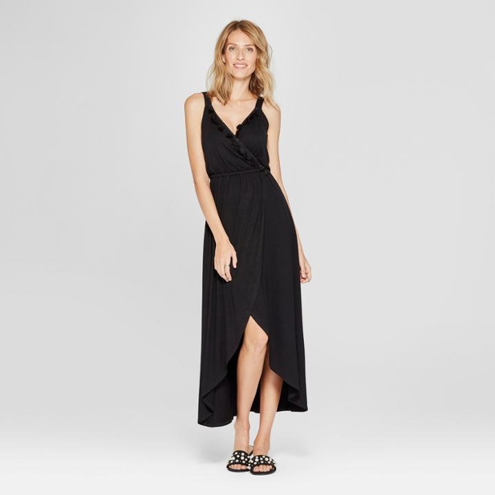 Women's Tassel Trim Maxi Dress - Spenser Jeremy - Black